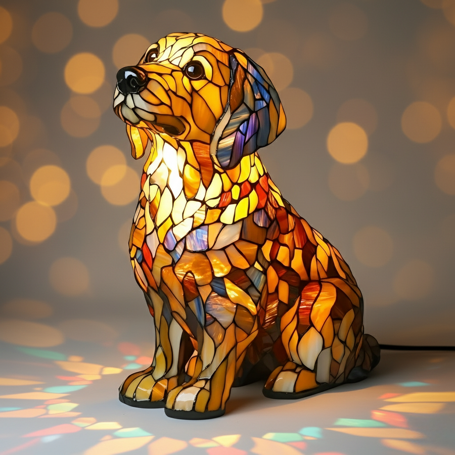 Lampa Strålande Golden Retriever