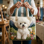 Väska - Vit hund